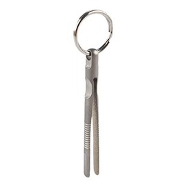 geo-versand Titanium Tweezers Keyring Tool Geocaching Ticks On the Go Outdoor