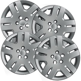 17 inch Hubcaps Best for 2011-2014 Dodge Avenger - (Set of 4) Wheel Covers 17in Hub Caps Chrome Rim Cover - Car Accessories for 17 inch Wheels - Snap On Hubcap, Auto Tire Replacement Exterior Cap