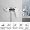 Shower Mixer Tap Single Lever Shower Silver Mixer Tap Shower