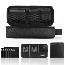 TXEsign DSLR Camera Battery Storage Bag, Battery Holder Case for GoPro Hero 10 9 8 7 6 5 4