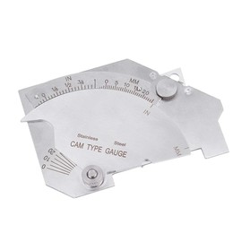 Welding Gauge, MG-8 Bridge Cam Welding Inspection Gauge Welded Surfaces Joint Undercut Fillet Leg Throat Gage Measuring Rulers Welding Undercut Gague