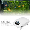 Aquarium Oxygen Pump Silent 2 Outlets Small Portable Fish Tank