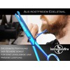 Bartschere BLUE TITANIUM Schnurrbart-Schere Nasenhaarschere mit Mikroverzahnung