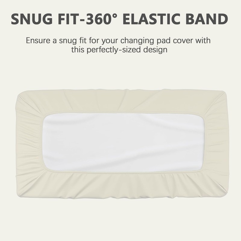 Vegan Leather Changing Pad Cover - 31"X 16" - Waterproof