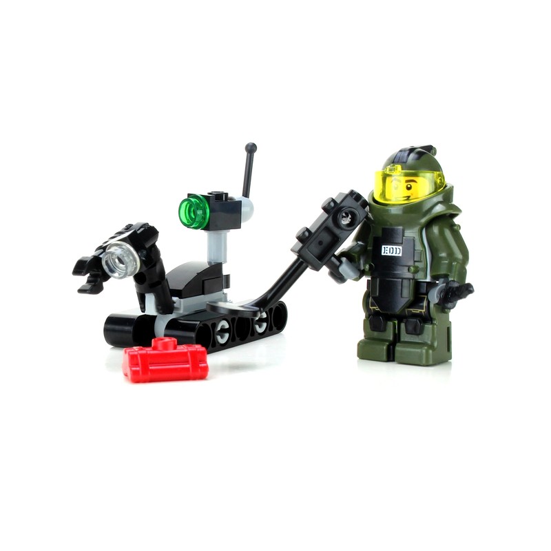 Battle Brick EOD Disposal Team and Robot US Navy Custom
