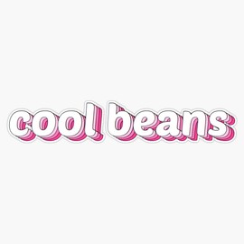 Cool Beans Bumper Sticker Vinyl Decal 5"