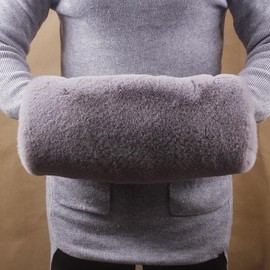 Hand Muff Hand Warmer, Faux Fur, Autumn, Winter, Cold Protection, Gloves, Solid, Thick, Nap Pillow, Body Pillow, Cushion, Cold Protection, Fleece Lined, Warm, Cold Protection, Office, Desk Work, Room,