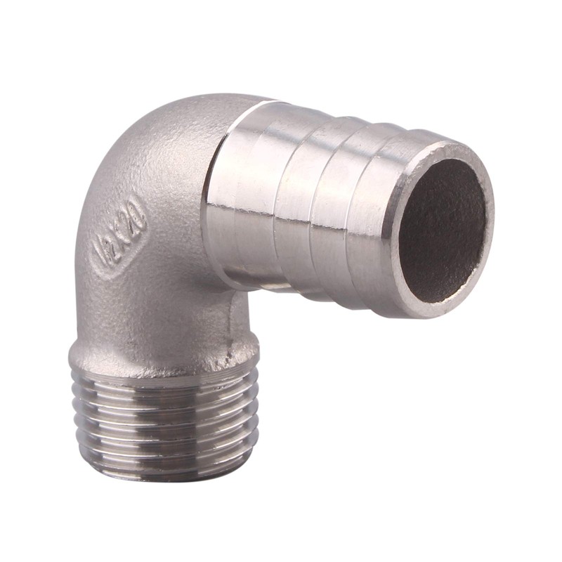 DERNORD 3/4" Hose Barb x 1/2" Male NPT Stainless Steel