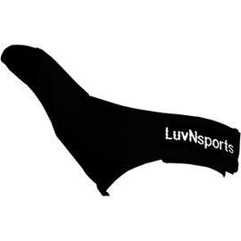LoveNSports - Bowling Thumb Sock - Right Glove (Black Large) Ball Insert Saver Glove Tape Replacement w/Grip Accessories Black Large