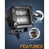 LED Pod Lights, Nirider 2PCS 120W 3 Inch CREE Fog