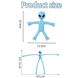 AYNKH 4pcs Alien Fidget Toy, Children's Sensory Toys, Pop Tube Toy for Stress Anxiety Relief, Children's Gifts, Party Favours