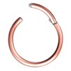 Piercingfaktor Universal Titanium G23 Piercing Hinge Clicker Ring Septum for