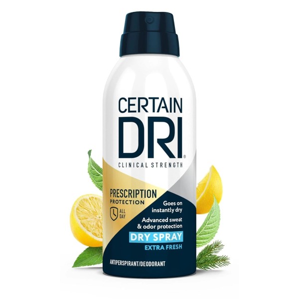 Branded Certain Dri Prescription Strength Clinical Dry Spray Fresh Deodorant