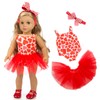 ZQDOLL 19 pcs American Doll Clothes Gift for 18 inch