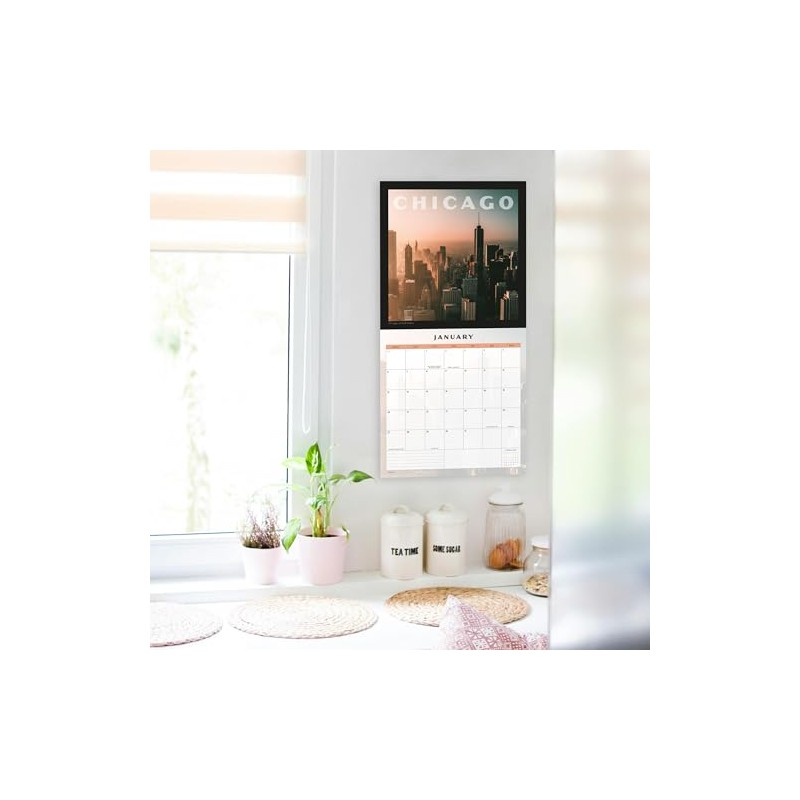 2025 Beautiful Cities Square Wall Calendar