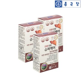 Chong Kun Dang Super Care for Liver Health Milk Thistle Zinc Nutrient Health Functional Food Silymarin 3 Months Supply / 종근당 간 건강에 좋은 슈퍼케어 밀크씨슬 아연 영양제 건강 기능식품 실리마린 3개월분