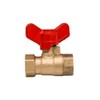 BE-TOOL Female Valve 1/2" T Handle Valves Brass Shut-Off Ball