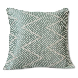 Stylish Scandinavian Style Sofa Back Cover Geometric Pattern 45 x 45 30 x 50 Jacquard Weave Square Rectangle Asian Taste Japanese Modern SweetBaku (45 x 45, Green)