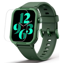 Smart Watch for Kids No Phone Needed, Tempered Glass Fitness Tracker Boy Teens with 19 Sport Modes, Pedometer, Sleep Monitor, Kids Watch Birthday Gifts Toy Gift for Girls Boys 6-16 (Green)