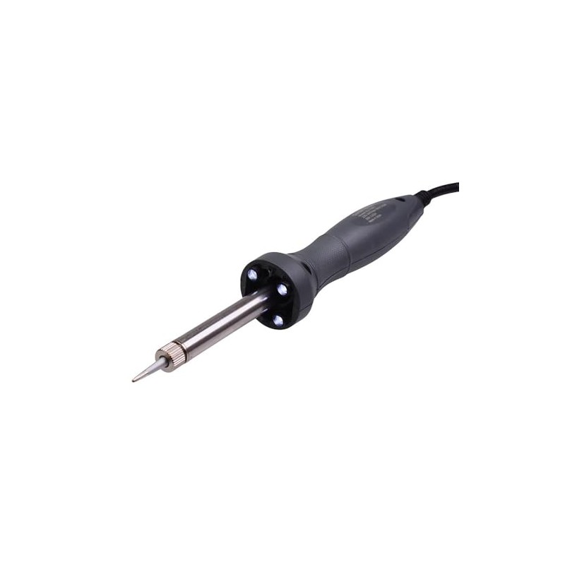 40W Soldering Iron with LED Light Ergonomic Handle Mica Heater