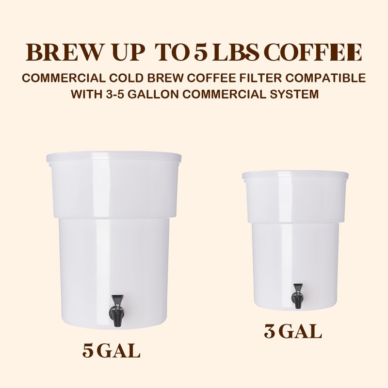 50 Pack Commercial Cold Brew Coffee Filters, 20" x 20"