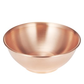YOIHOJET 8''Pure Copper Bowl, 99.99% Copper Bowl for Kitchen, Copper Mixing Bowl for Salad, Egg Beating, Pure Copper Bowl for Family Friends