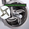 #12 Meat Grinder Blade Stainless Steel Knife Cutter Replacement, Please