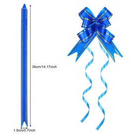 WILLBOND 240 Pieces Pull Bows Decorative Assorted Colors Gift Wrap Ribbon Pull Bows for Christmas Wedding Party Birthday Car Holiday Presents Bags Baskets Bottles Decorations, Random Color