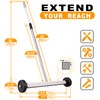 Toolwiz 17" Rolling Magnetic Sweeper 8.8lbs, with 16 lbs Telescopic