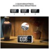 Mirror LED Alarm Clock Two Sets of Alarm Rechargeable Voice