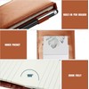 10pcs Mini Brown Pocket Notepad Holder Set, Small Notebook Holder