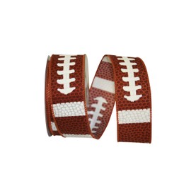 Reliant Ribbon Football Pigskin We Rd Ribbon, 1-1/2 Inch X 10 Yards, Brown