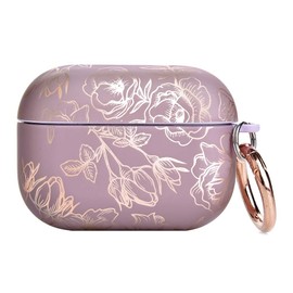 Velvet Caviar Compatible with AirPods Pro Case 2nd and 1st Generation - Cute Protective Hard Cover for Women - Dusty Rose Floral Flower