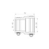 Adaptor Coupling CAC 0502, up to 0.6 bar; (40-50 mm