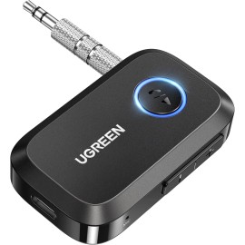 UGREEN 5.4 Aux Bluetooth Adapter for Car, [Greater Connection] Black