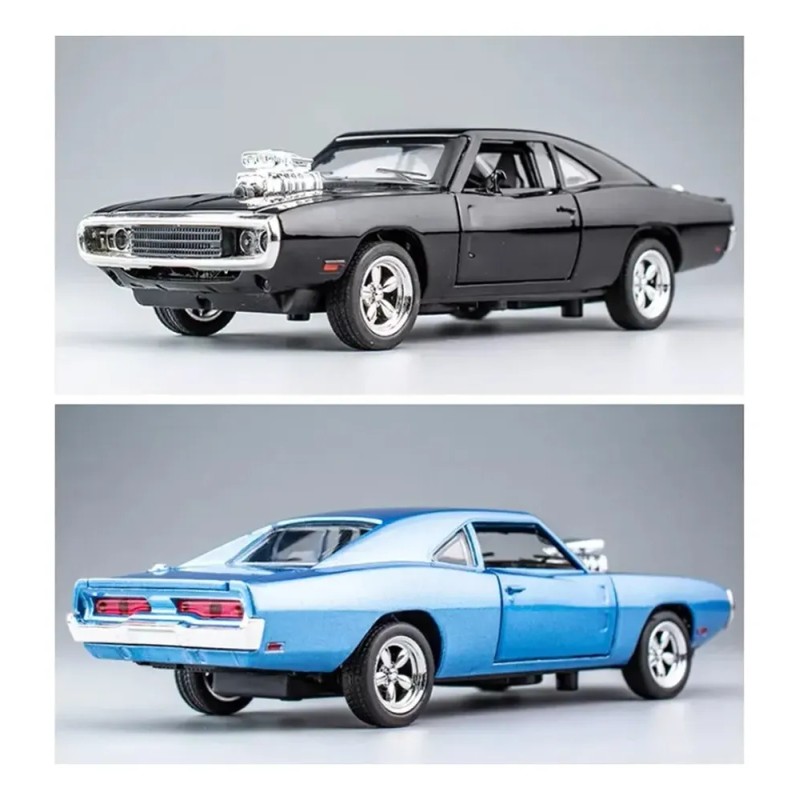 Coleccion Escala Coche Challenger Con Luz Y Sonido Base 1:32