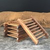 Bamboo Soap Dish Exfoliating Soap Bag Holder Set Included Bamboo