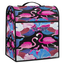 Pink Flamingo Kitchen Aid Mixer Covers for Stand Mixer Decorative Kitchen Mixer Cover Compatible with 6-8 Quarts Mixer Dust-proof Stand Mixer Cover with Accessory Pockets
