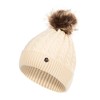 HEYO HCD005 Women's Hat with Faux Fur Bobble Hat Winter