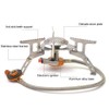 3500W Outdoor Camping Gas Stove Portable Split Butane Foldable Electronic