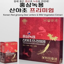 홍삼 녹용 산야초 프리미엄 액상효소 진액 사포닌 피로회복 면역력 30포 Premium Liquid Enzyme Extract of Red Ginseng, Deer Antler, and Mountain Herbs for Fatigue Recovery and Immunity - 30 Pouches