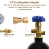 GRYVOZE CGA-320 to CGA-580 Adapter, Carbon Dioxide Bottom to Argon