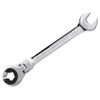 LOSCHEN】1PCS 1/2 Open Flex-Head Ratcheting Wrench, SAE Ratcheting Spanner with