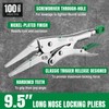 SK 9.5" Long Nose Locking Pliers, Premium CR-V Construction, Ergonomic