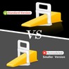 Reusable Leveling Wedges,Reusable Tile Leveling System Wedges for 1/8" Spacers,1/16"