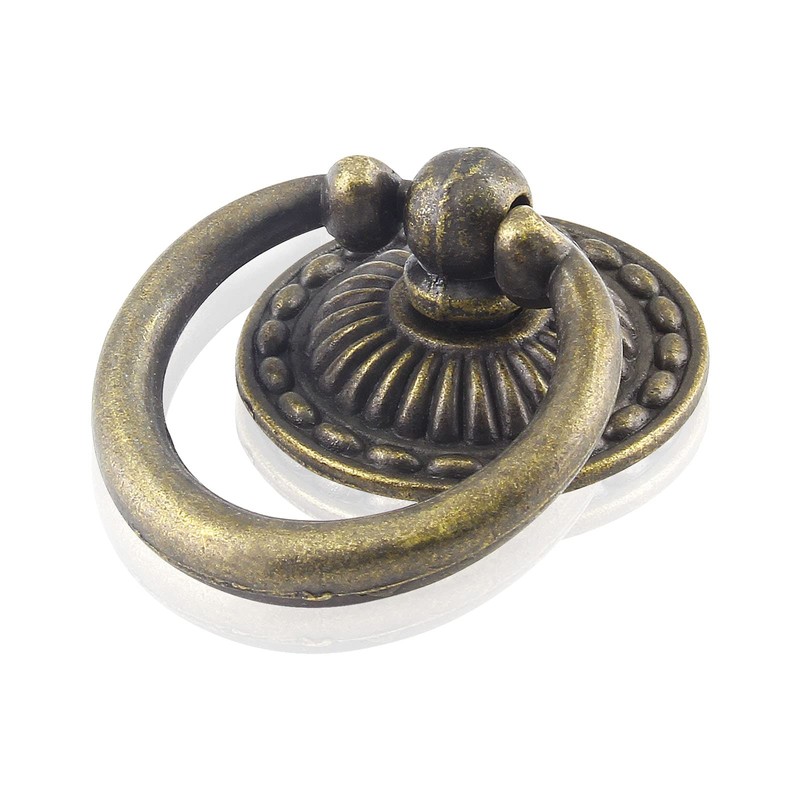 Jiozermi 10 Pcs Metal Ring Pull Handles, Cabinet Ring Knobs,