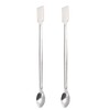 YOKIVE 2 Pcs Lab Spatula Spoon, 304 Stainless Steel Micro