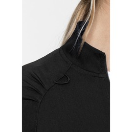 Med Couture Women's Scrub Warm-Up Jacket Raglan with 4 Pockets with Ultra Soft and Durable Fabric Plus Size - MC7660, 3XL, Black