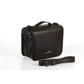 Law_ion Habersack Schoenfeld Bag (Also for XL), Rainproof Faux Leather Bag, in Black, with Acrylic Bookend, Practical and Stylish, black