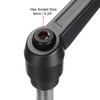 sourcing map Adjustable Clamping Lever Handle M12 x 70mm Metric